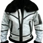 Mens RAF B3 Flight Aviator Leather Jacket