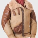 Mens Tan Flying B3 Jacket