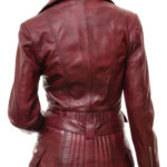 Gothic Vintage Retro Red Leather Jacket - Image 5