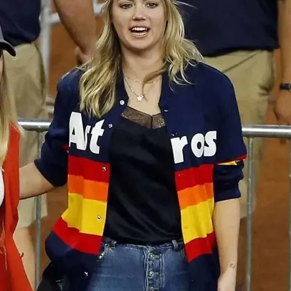 Kate Upton Blue Rainbow Jacket