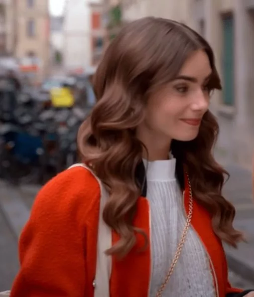 Emily In Paris Season 2 Emily Cooper Orange Jacket