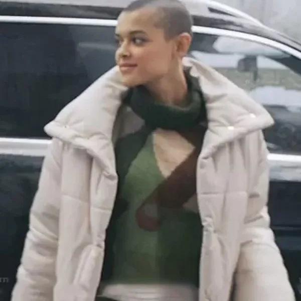Gossip Girl Julien White Puffer Jacket
