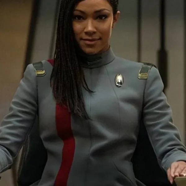 Star Sonequa Martin Grey Trek Discovery Jacket