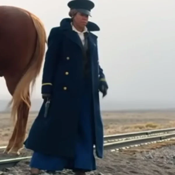 The Harder They Fall Regina King Blue Coat