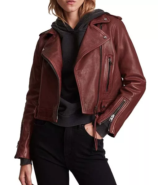 Rhonda Leather Biker Jacket