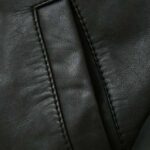 Men’s Black Harrington Leather Jacket - Image 4