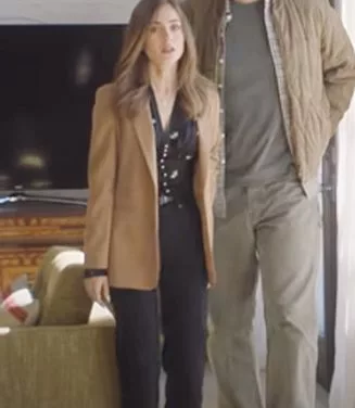 Lily Collins Windfall Coat